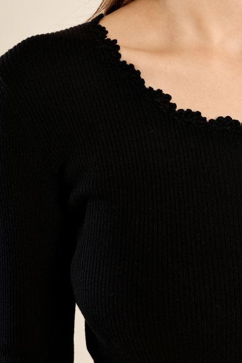 Jersey de manga larga detalle encaje