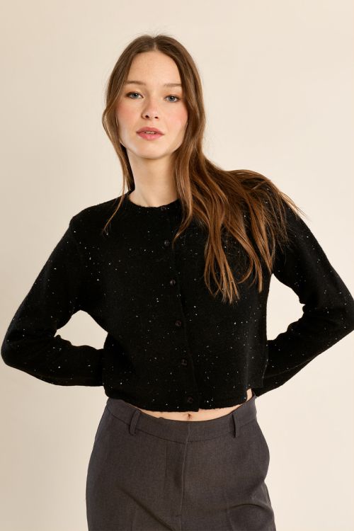 Short, fitted cardigan