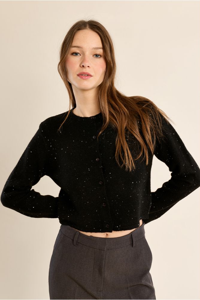 Short, fitted cardigan