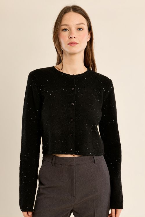 Short, fitted cardigan
