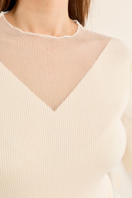 Jersey de manga larga cuello en V