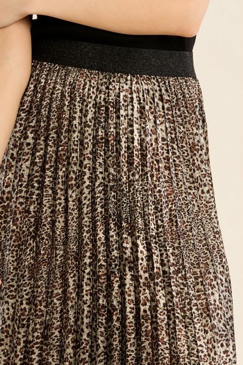 Leopard skirt, high waist