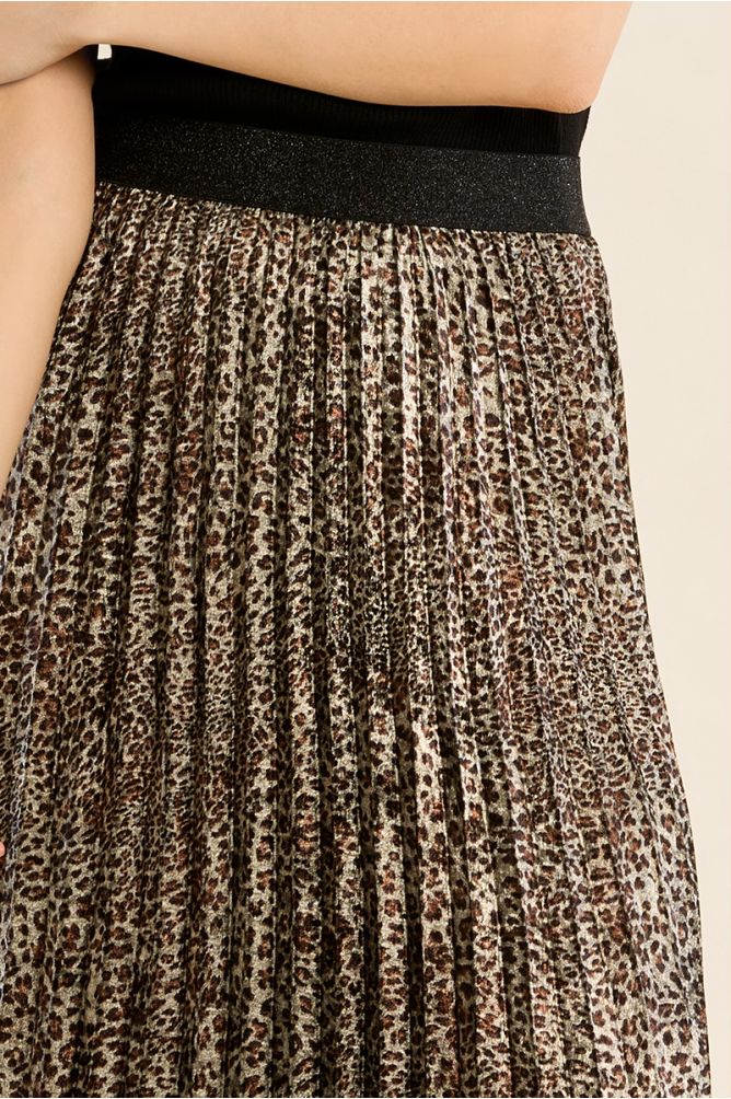 Leopard skirt, high waist