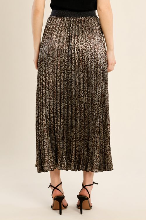 Jupe léopard, taille haute