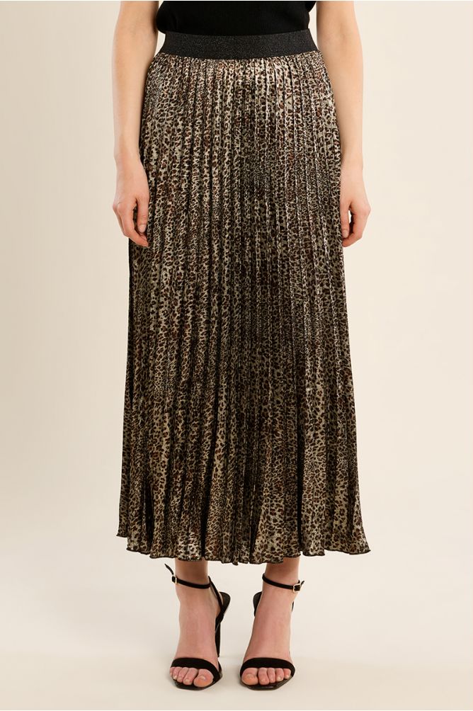 Jupe léopard, taille haute
