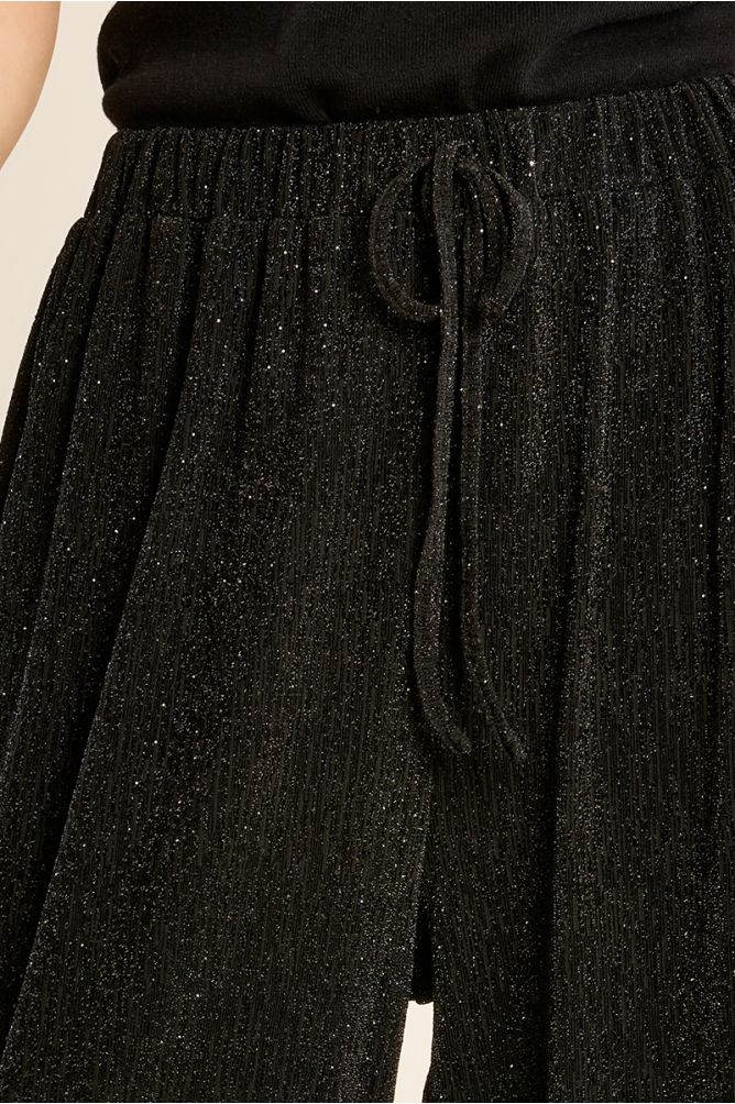 Pantalon évasé, à paillettes