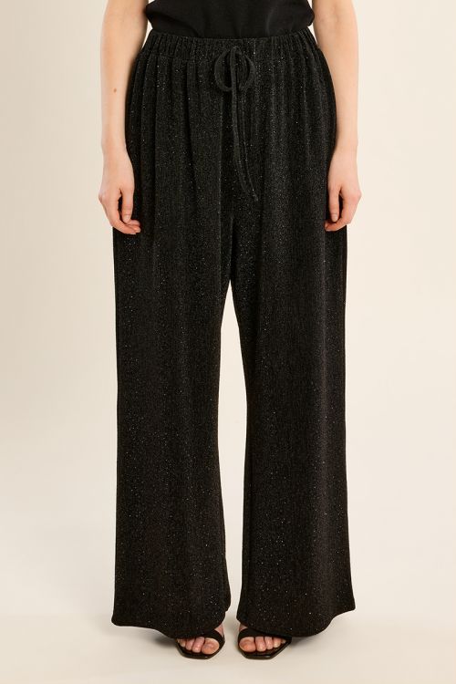 Pantalon évasé, à paillettes