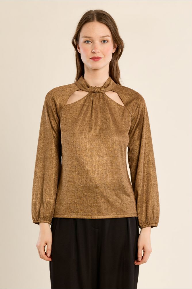 Openwork blouse