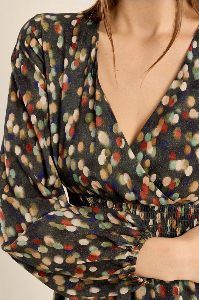 Long printed dress