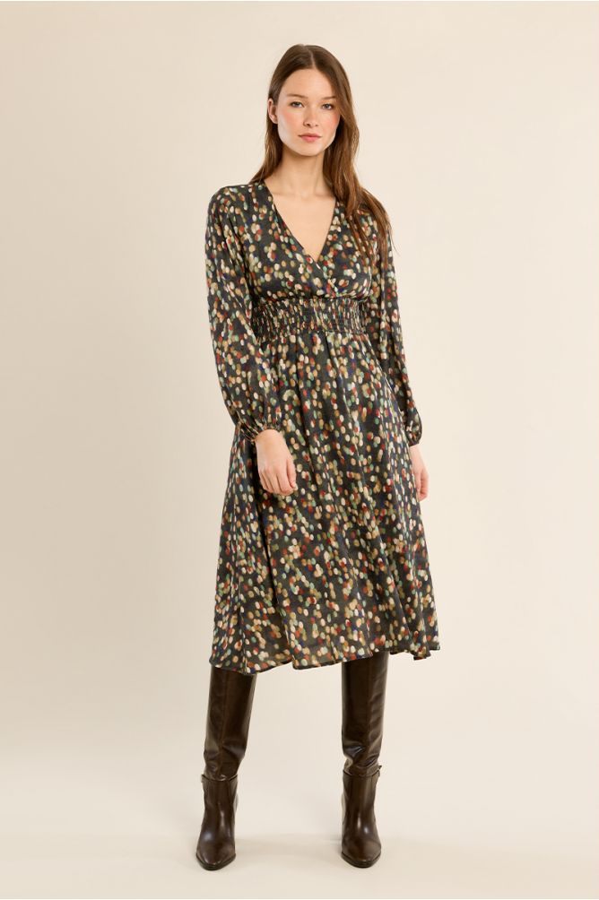 Robe longue imprimée