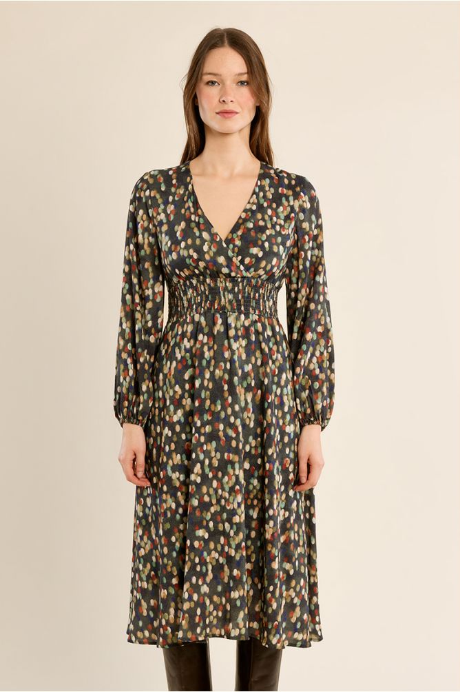 Robe longue imprimée