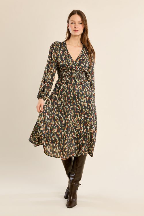 Robe longue imprimée