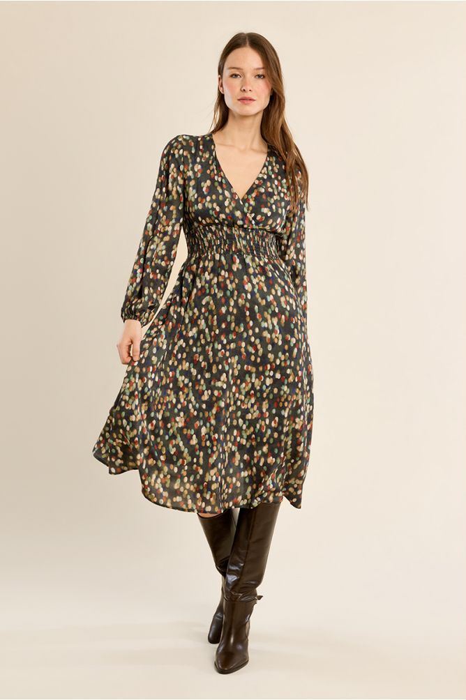Robe longue imprimée