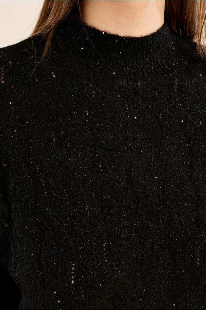Jesrey de manga larga cuello alto