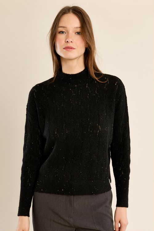 Jesrey de manga larga cuello alto