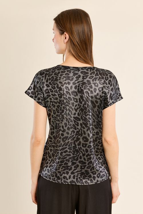 T-shirt manches courtes côtelé