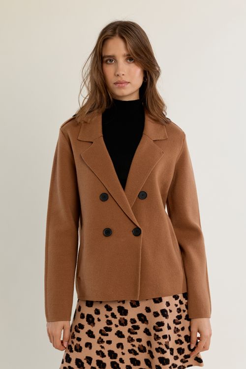 Manteau blazer, court