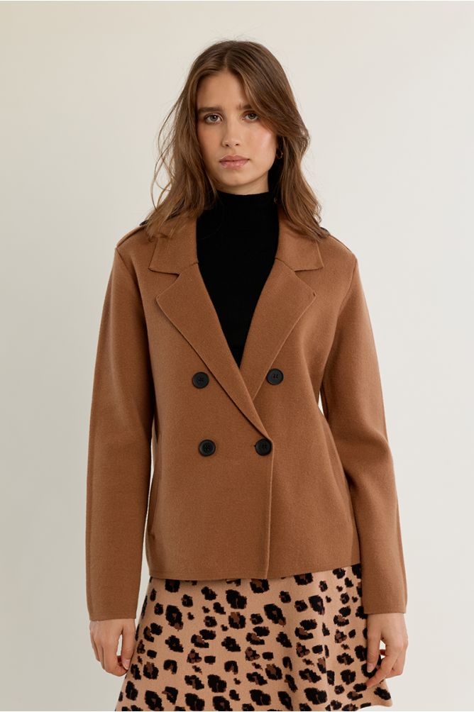 Manteau blazer, court