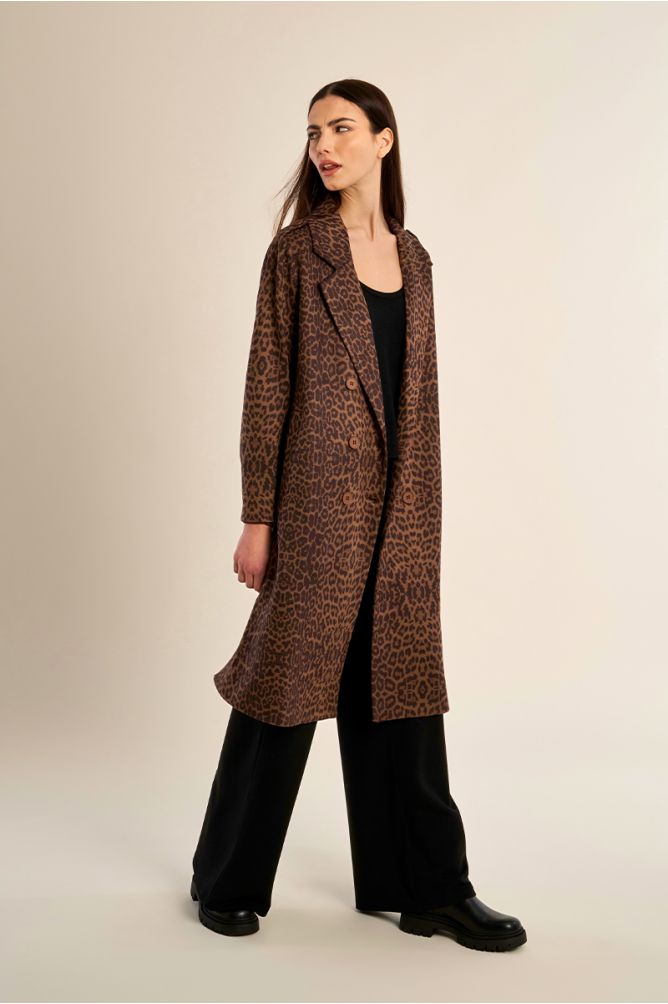 Manteau Georgia léopard