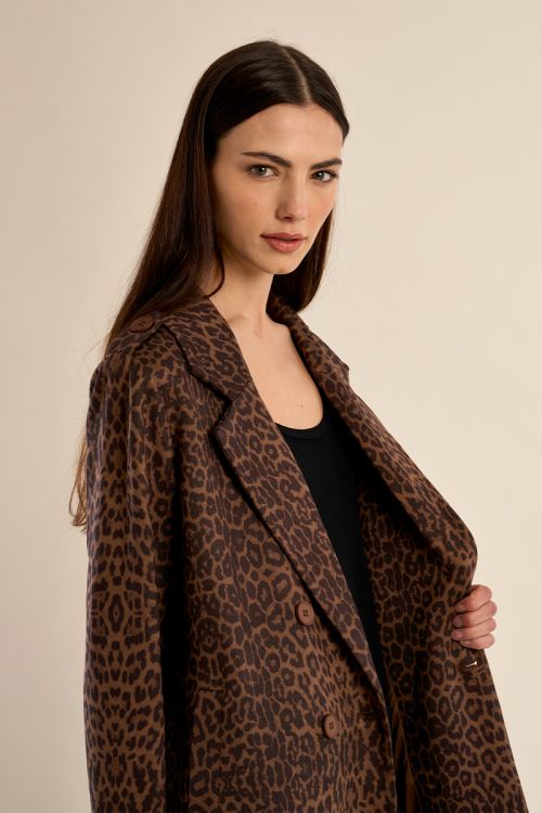 Manteau Georgia léopard