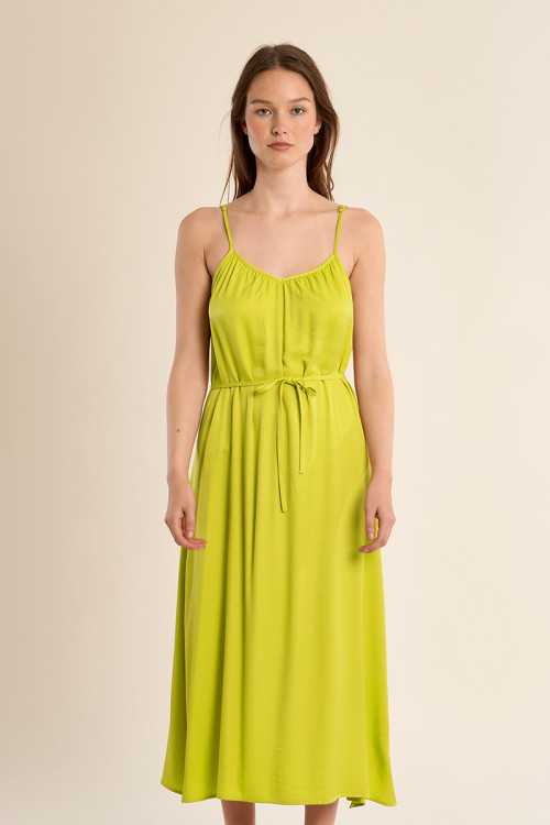 Long dress with thin straps