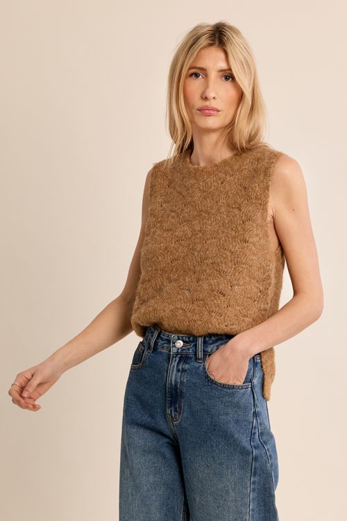 Maglione dritto in maglia traforata - Molly Bracken