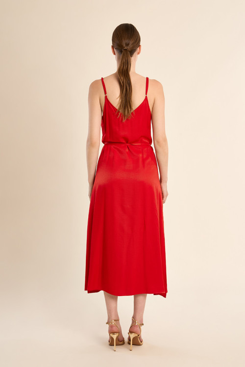 Long dress with thin straps