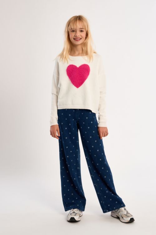 Knitted Sweater, Heart Pattern