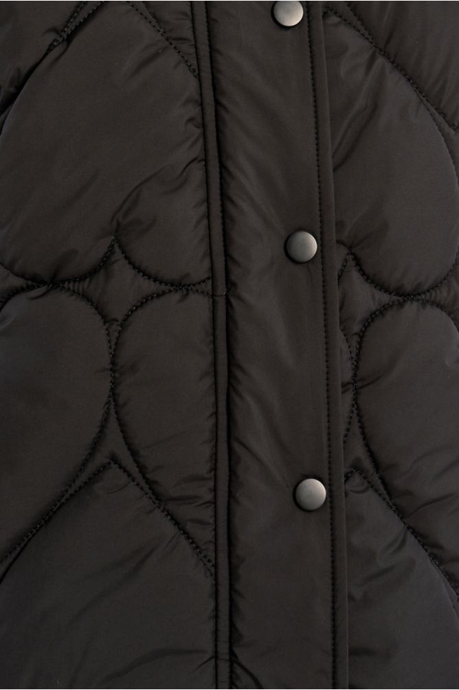 Veste matelassée, motif cœur