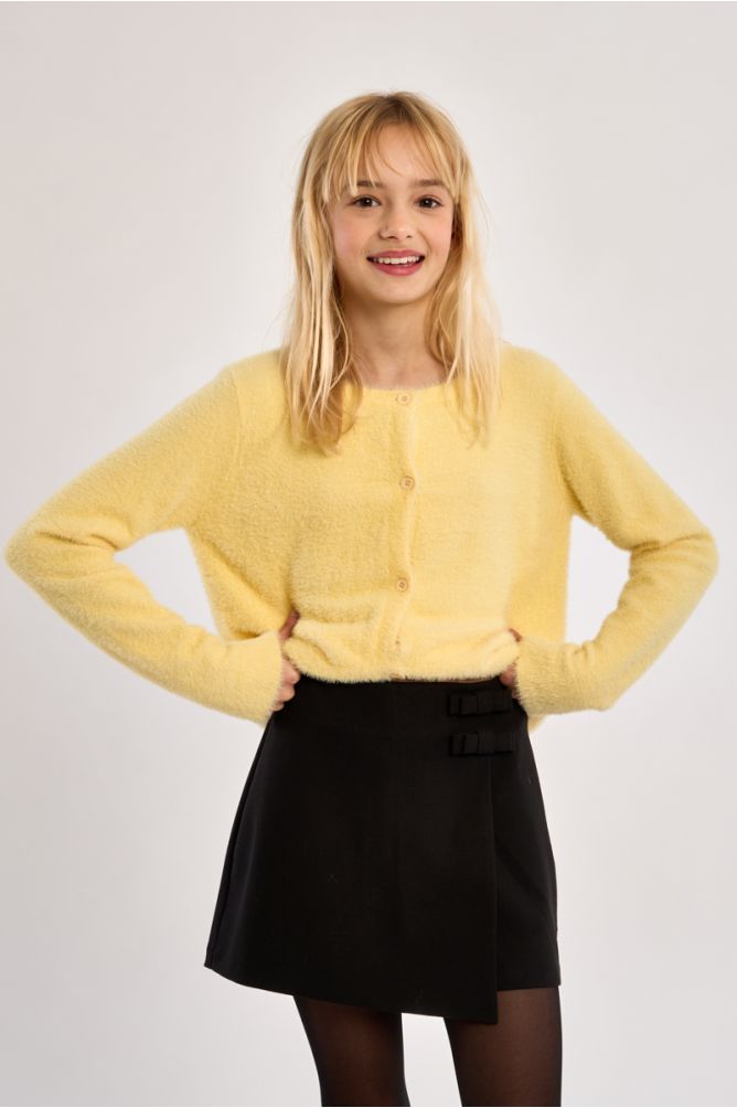 Cardigan duveteux