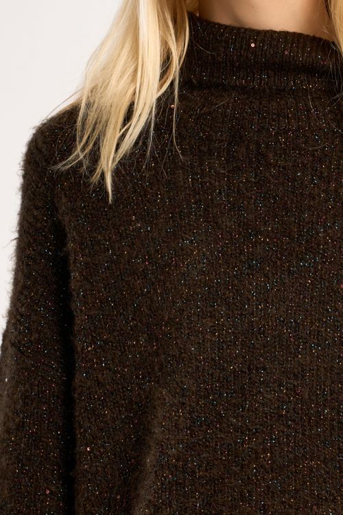 Pull en maille col roulé