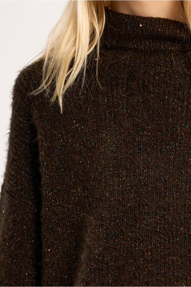 Jersey de manga larga con cuello alto