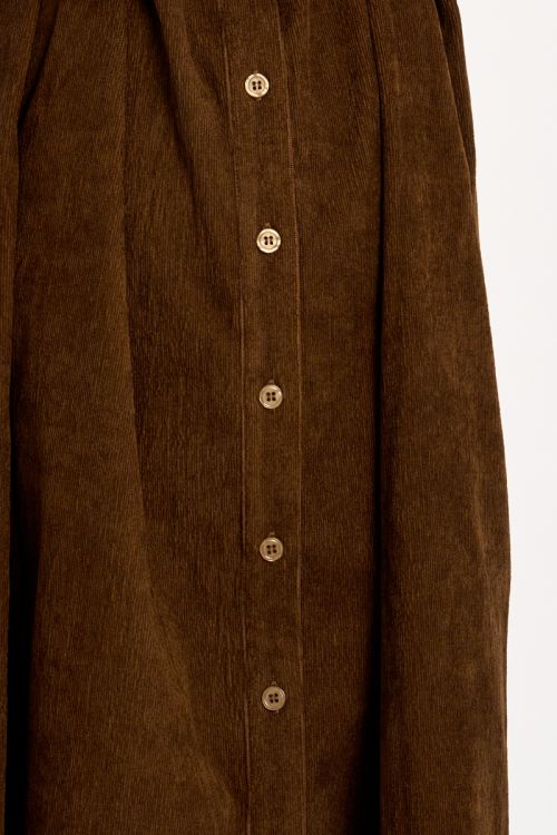 Robe chemise à fronces