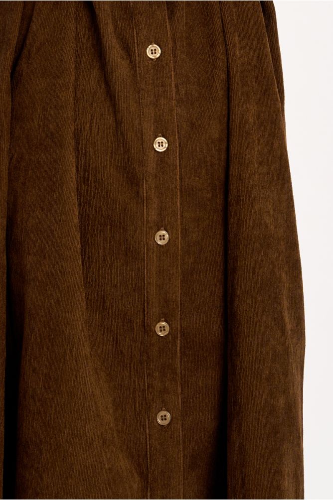 Robe chemise à fronces