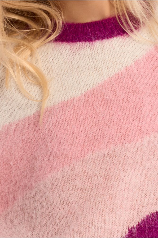 Pull en maille brossée 
