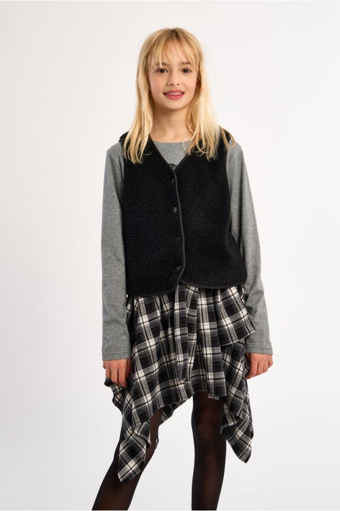 Veste sans manches, imitation mouton