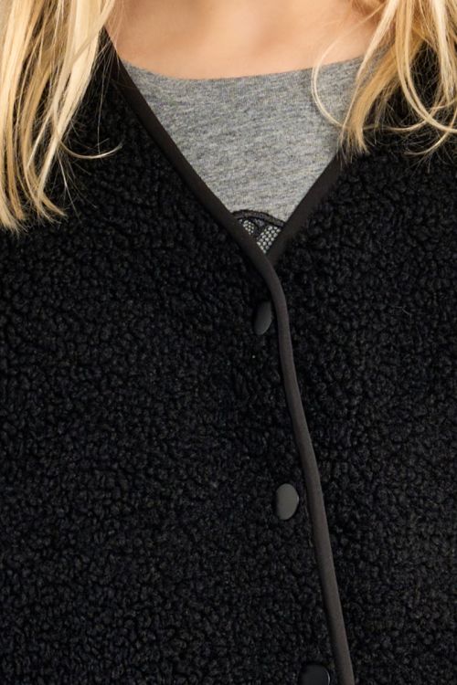 Sleeveless Jacket, Imitation Sheepskin