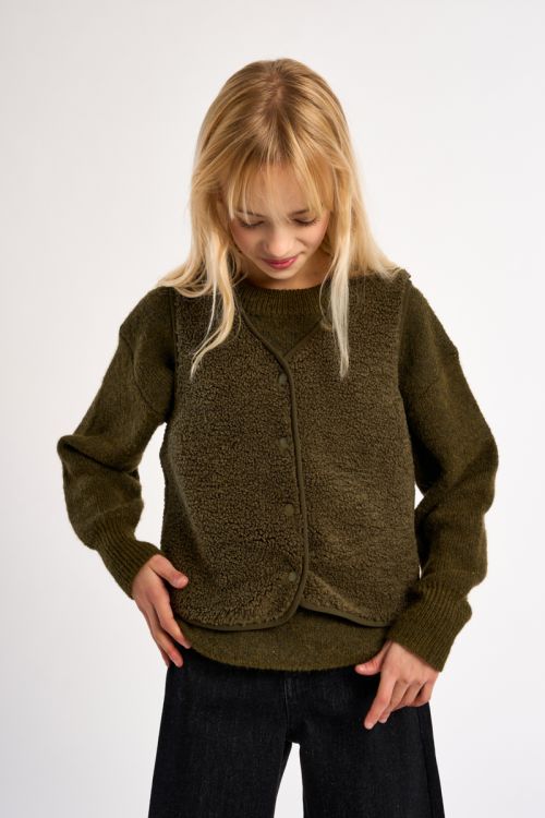 Sleeveless Jacket, Imitation Sheepskin