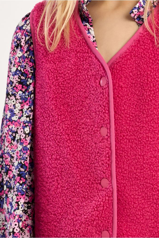 Sleeveless Jacket, Imitation Sheepskin