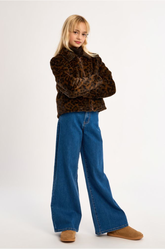 Giacca con zip in ecopelliccia - Molly Bracken Girl