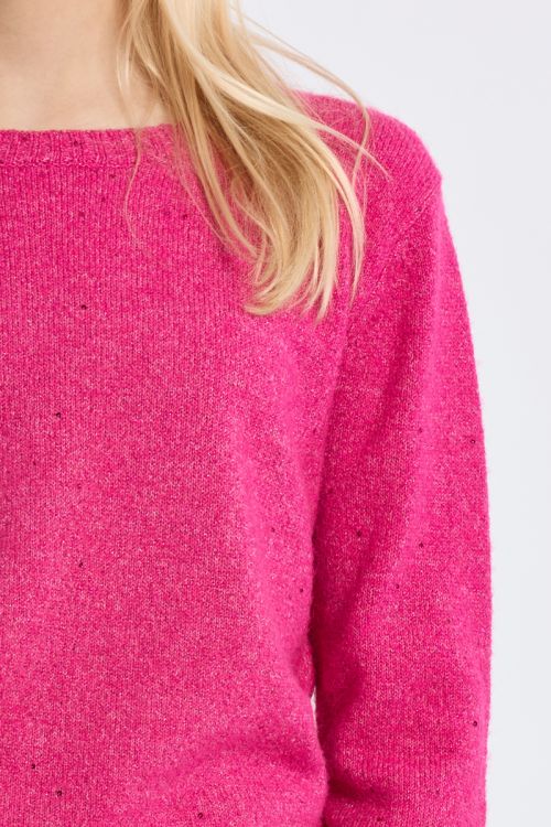 Knitted Sweater, Sprinkled With Sequins