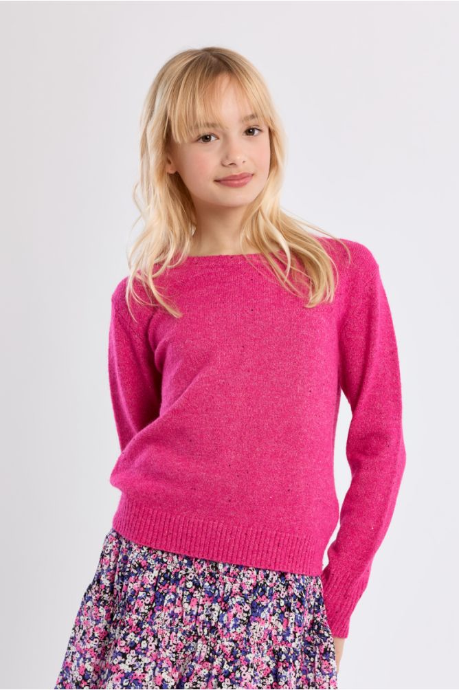 Knitted Sweater, Sprinkled With Sequins
