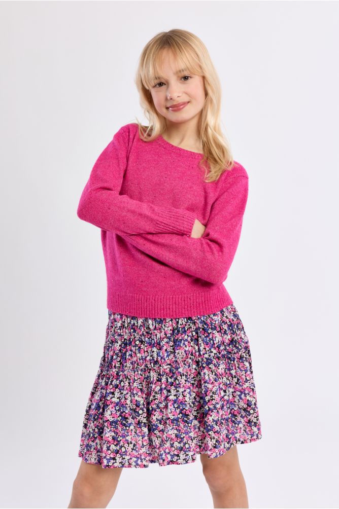 Knitted Sweater, Sprinkled With Sequins