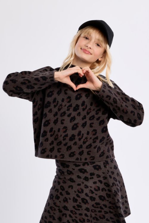 Jersey de manga larga con estampado animal
