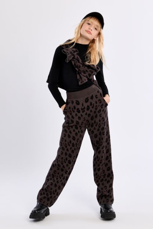 Pantalón largo con estampado animal