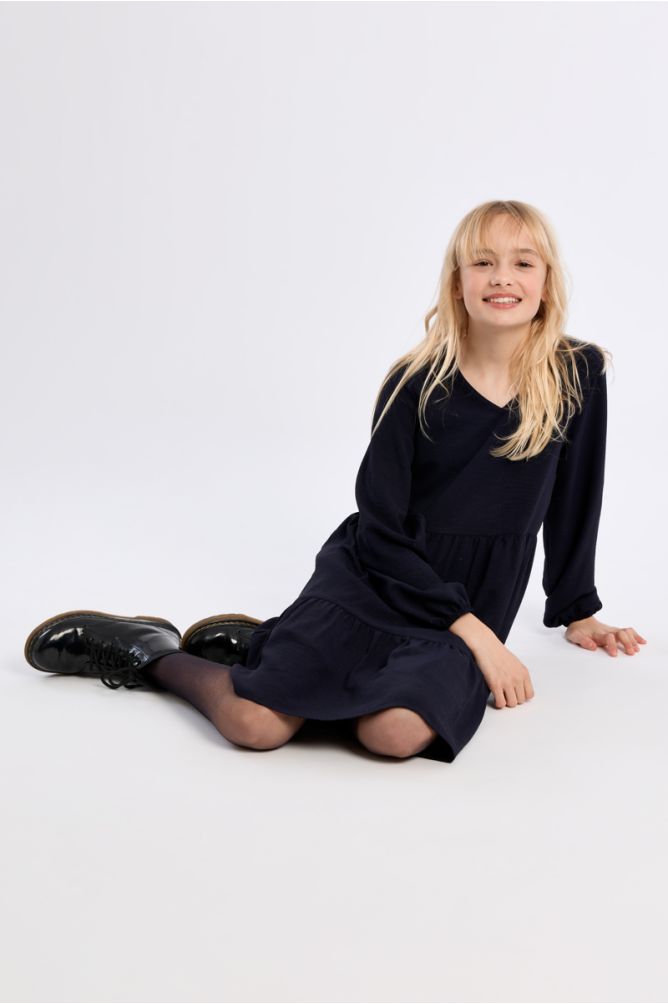 Midi Dress, Multi-Ruffle