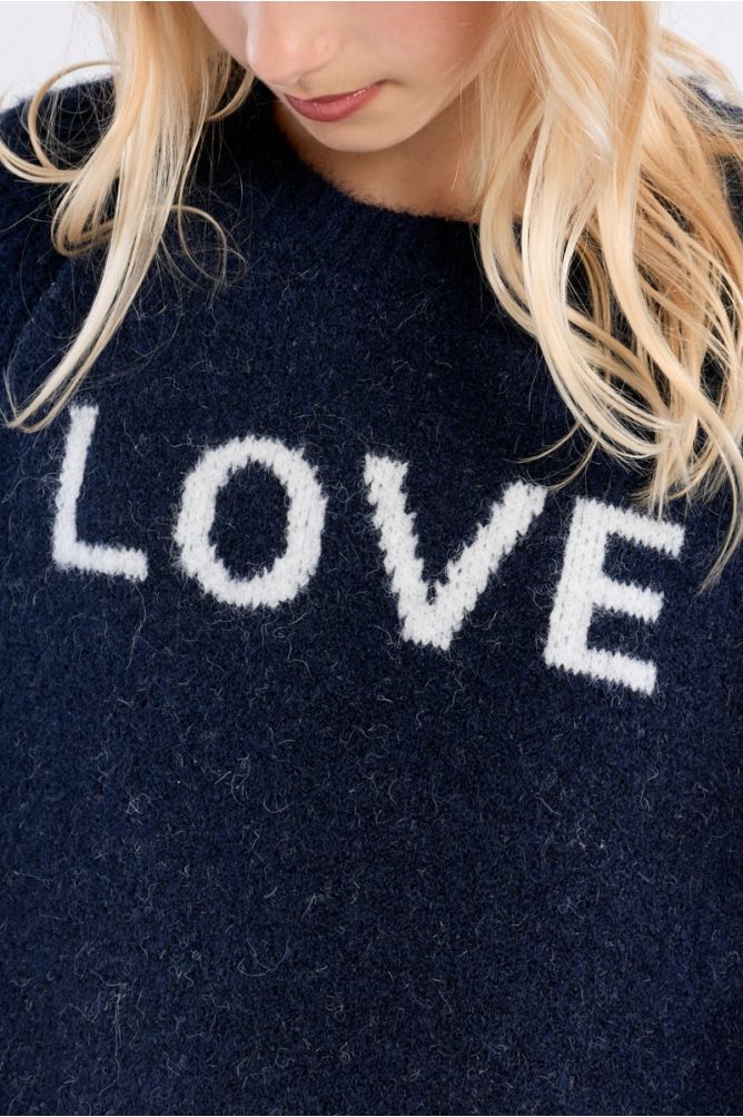 Jersey de manga larga con estampado LOVE