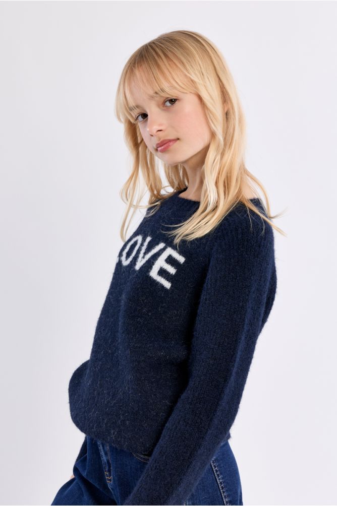 Pull en maille « Love »