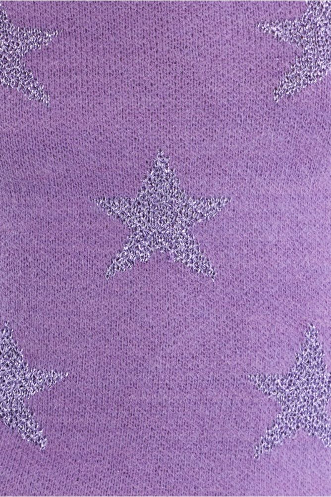 Pull en maille à motifs étoiles