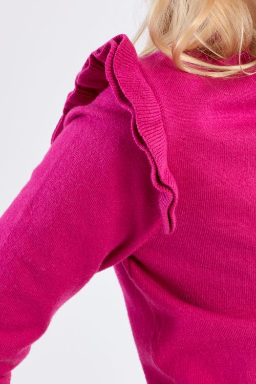 Knitted Sweater, Ruffled Shoulders